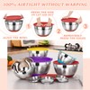Umite Chef Mixing Bowls with Airtight Lids Set, 8PCS Stainless