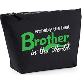 Hippowarehouse Probably The Best Brother In The World printed make up cosmetic wash bag 18x19x9cm