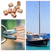 uxcell 1/4"(6mm) Wire Rope Stop Sleeve, Copper Crimping Loops Sleeve