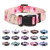 Suredoo Adjustable Nylon Dog Collar with Patterns, Soft Comfy Pet