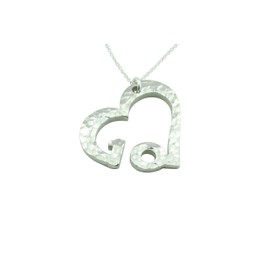 10th Anniversary Beaten Heart Pendant – 10 Year