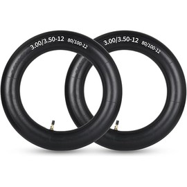3.00/3.50-12" (80/100-12) Dirt Bike Replacement Inner Tubes, 2 Pack with TR4 Valve Stem, Fits for Honda CRF50/70, Yamaha TTR 90/100, Suzuki DRZ110, Kawasaki KX65/110