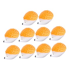 Generic 10pcs Miniature Hedgehog Statues Resin Animal Figurines for Garden Decoration Cute Mini Hedgehog Ornaments for Flower Beds Lawns and DIY Moss Landscapes