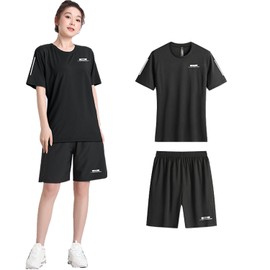 Sujpjheed Sportswear, Yoga Wear, Jersey Set, Women's, Fitness Wear, Top and Bottom 2-Piece Set, Women's Training Wear, Active Wear, Top and Bottom Set, Quick Drying, Sweat Absorbent, Stretchy,