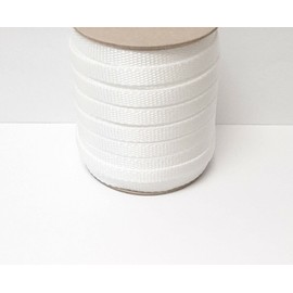 10mm Polypropylene Webbing Heavy Duty Strap For Backpacks Belts Handles Bags Straps Dog Leads (10 Metres, White)