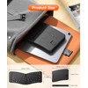Ergonomic Foldable Keyboard, Portable Folding Travel Bluetooth Keyboard for Business