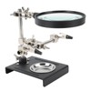 6X Magnifier with Auxiliary Clip Magnifying Glass Holder Third Hand