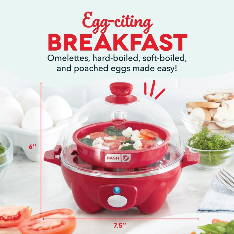 DASH Rapid Egg Cooker: 7 Egg Capacity Electric Egg Cooker