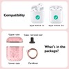 TATOFY Case Cover for AirPods 1&2, Golden Flower AirPods Case