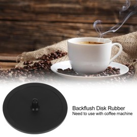 58mm Blind Filter Backflush Disk, Rubber Backflush Filter Disk Easy to Clean Blind Filter Accessories for Coffee Machines Espresso Makers 50 X 2mm