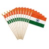 India Stick Flag 4x6IN 12 Pack Small Mini Indians National