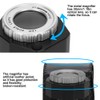 30X Magnifier Optical Glass Lens Magnifier Scale Full Metal LED