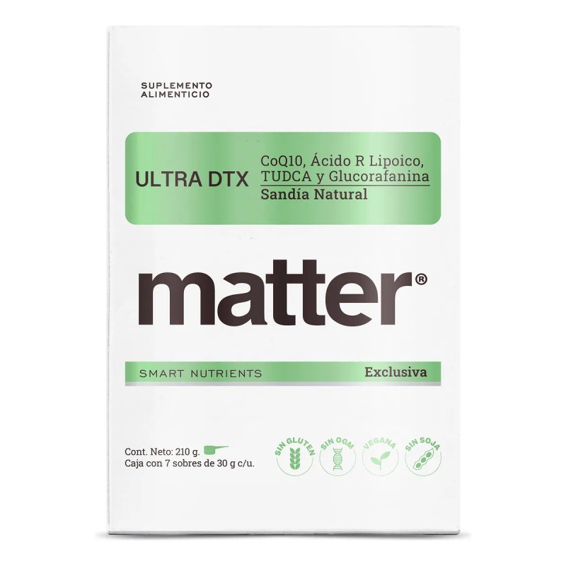 Suplemento en polvo Matter Smart Nutrienrs Detox sabor sandía x