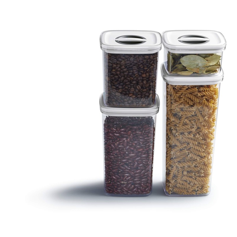 MasterClass MCSTORREC20 Smart Seal Airtight Food Storage Container, Plastic, Transparent,