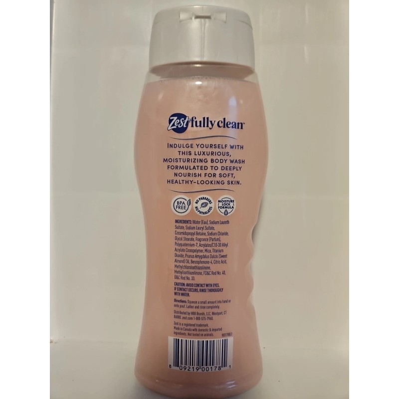 Zest Lush Zest Indulgence 2-Pack Moisturizing Body Wash, Almond Orchid