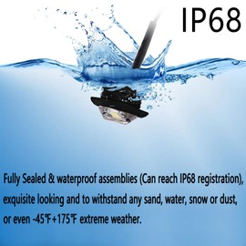 KEING 10 Pack Waterproof Marine Boat LED Lights, LED Underwater Lighting, Utility Led Interior Lights Navigation Lights Deck Courtesy Lights 12V for Yacht Boat Fishing Pontoon Sailboat Kayak (White)