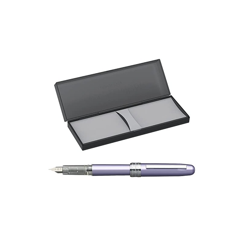 PLATINUM Plaisir PGB-1000#28 Fountain Pen/Nib Thicknesses: Fine/Colour: Purple/Handmade/Plastic Packaging/Fountain Pen