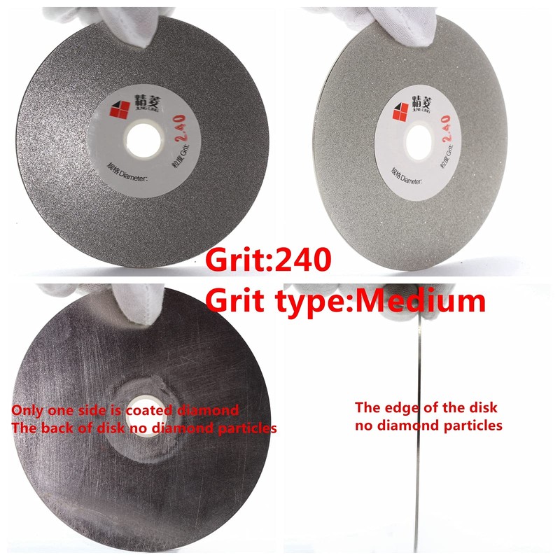 JINGLING 4" inch 100mm Diamond Flat Lap Disc Coated Grinding