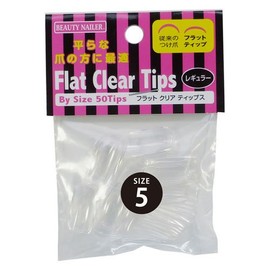 ビューティーネイラー ネイルチップ フラット レギュラー レフィル クリア BBS2N-5 50P