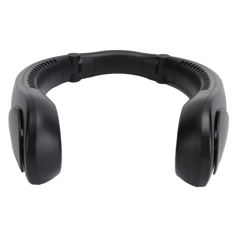 Portable Neck Fan with Music Speakers Wearable Rechargeable Fan with