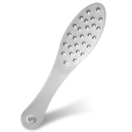 Metal Foot File Stainless Steel Foot Scraper Portable Pedicure Tool Double Sided File Callus Remover Professional Feet Rasp Scrubber Heel Travel-Friendly Foots Care Essential for Feet Wet or Dry Skin