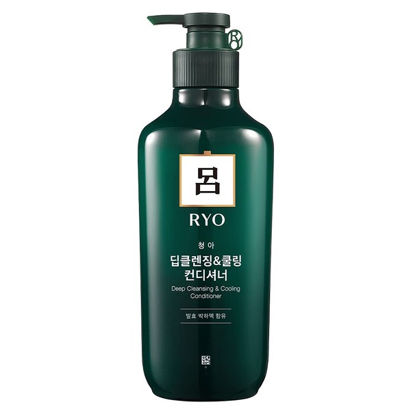 Ryo Scalp Deep Cleansing & Cooling Conditioner 550ml (18.6oz) Excess sebum care, For smelly scalp, Fermented mint and other natural ingredients, Anti- Dandruff treatment