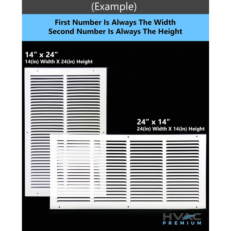 18" x 28" Return Air Grille - Sidewall and Ceiling