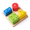 WOODY_Geometrisches Stapel Steckspiel