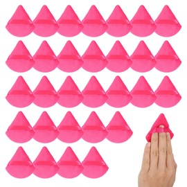 30PCS Face Powder Puff Triangle Makeup Powder Puff Sponge Soft Velour Puffs For Makeup For Loose Powders Setting Powders Cosmetic Foundation Beauty Sponge Make Up Sponges For Foundation