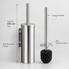 304 Stainless Steel Wall-Mounted Toilet Brush Set – No-Drill or