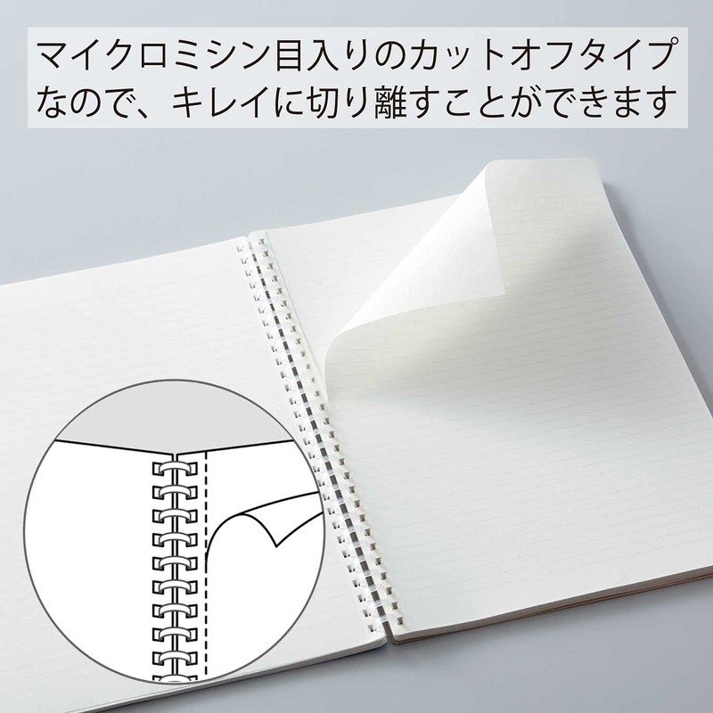 Kokuyo Soft Ring, 80 Sheets, B6, Dot Ruled, Purple, SV348BT-V