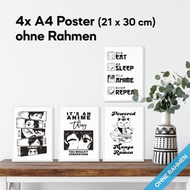 mojoliving Poster Anime Set Anime Decoration Pictures for Manga Wall Anime Poster for Japanese Decoration Room Aesthetic Anime Poster for Wall Collage
