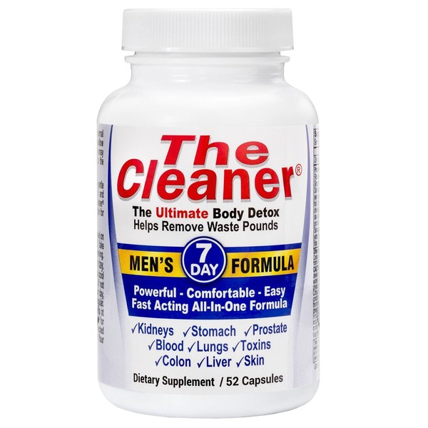 Century System's The Cleaner Men’s Formula 7 Day Ultimate Body Detox (52 Caps)