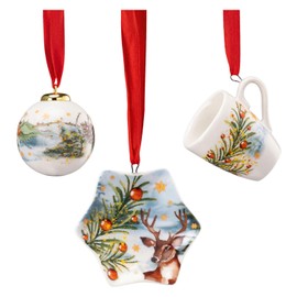 Hutschenreuther Collectable Series 2023 Am Weihnachtsbaum Mini Set of 3 Cups