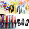 Nail Art Striping Tape Lines Kit 36 pcs 1mm 2mm