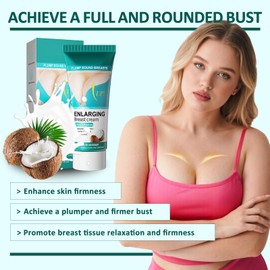 Coconut & Papaya Breast Care Trio Set - Nourishing & Moisturizing Cream Collection (White Coconut Breast Cream)