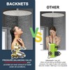 Backnets Wall Mount Brushed Nickel Pressure Balancing Shower Diverter Mixing