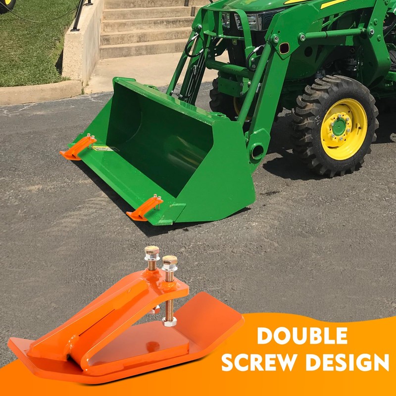 UTVJATV 2PCS Tractor Bucket Protector Skid Edge Anti-Skid Protector with