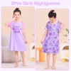 Play Tailor 2Pcs Girls Nightgowns Kids Pajamas Princess Nightgown Dress