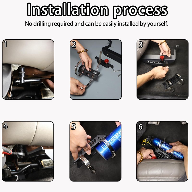 Lcojicep Fire Extinguisher Bracket Under The Co-Pilot Seat Compatible with