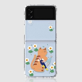 Design Skin (신세계김해점)( 갤럭시 Z플립4 ) 피닉스 프로 (그래픽)오킹-고양이낮잠 ITM22763 Shinsegae Gimhae Store (Galaxy Z Flip 4) Phoenix Pro (Graphic) Okking - Cat Nap ITM22763