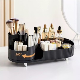 Mbja-dream Rotating Makeup Organizer Vanity Brush Holder Cosmetic case Lipsticks Valentine