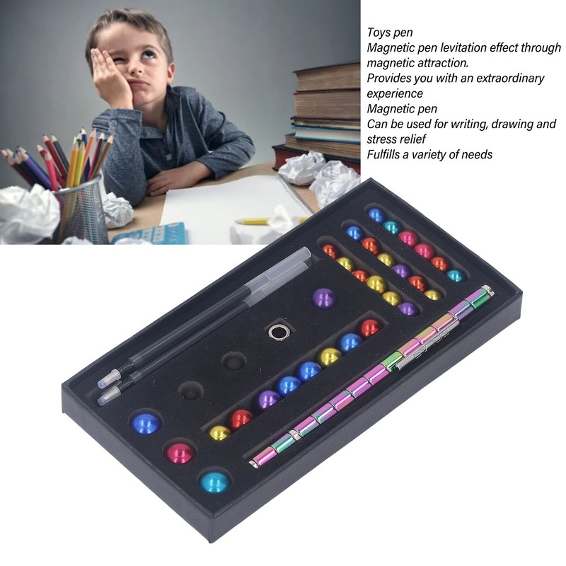Magnetic Pen Decompression Magnetic Metal Pen Multifunctional Freely Combined Relieving