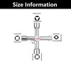 JFGDVW 4 in 1 Utility Key, Multi-Functional Electric Box Key,