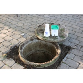 RootX - 4 LB. Jar (No. Funnel/Applicator) Foaming Root Control for Sewer Lines and Septic System