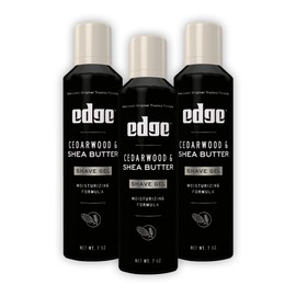 Edge Shave Gel for Men, Cedarwood & Shea Butter, 7oz (3 Pack) - Shaving Gel For Men That Moisturizes, Protects and Soothes To Help Reduce Skin Irritation (Packaging May Vary)