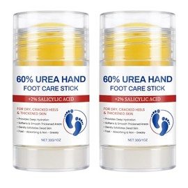 2PCS Urea Cream 60 Percent for Dry Cracked Heels, Feet & Hand, Foot Balm Stick, Urea Lotion Hand and Foot Cream