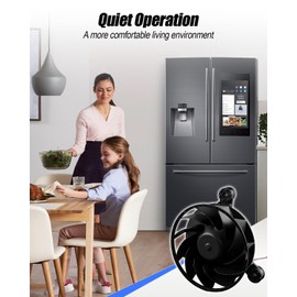 Cooling Fan Motor Fit for Frigidaire Hisense Rongsheng Refrigerator Evaporator Replace 5304521548 5304533212, DC12V 0.171A 3-Wire Refrigerator Freezer Fan