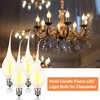 Meonum 12 Pcs Silicone Dipped Candle Light Bulbs, LED Silicone