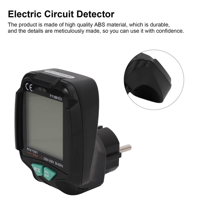 FY1811EU Socket Tester Outlet Receptacle Tester Electric Circuit Polarity Voltage
